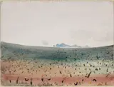 Flinders Island by Fred Williams, 1981, gouache on paper, sold Aug 2026