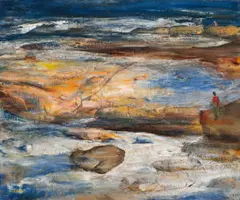 The reef by Lloyd Rees, 1957, oil on canvas, sold Aug 2026