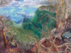 Canyon Gorge by William Robinson, 2000, pastel on paper, sold Aug 2026