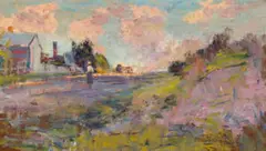 An old cottage by Walter Withers, c.1905, oil on wooden panel, sold Aug 2026