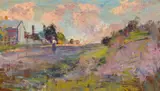An old cottage by Walter Withers, c.1905, oil on wooden panel, sold Aug 2026