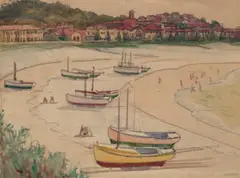 Coolangatta by Vida Lahey, c.1935, watercolour on paper on card, sold Aug 2026
