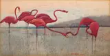 Pink flamingoes by Sydney Long, 1908, watercolour on paper on card, sold Aug 2026