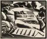 Chinaman’s Gardens by Dorrit Black, c.1933, linocut on paper, sold Aug 2026