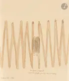 Les Yeux à ressort (pour se projeter plus loin dans l'espace) by Jean-Luc Parant, 1962, Aquarelle et mine de plomb sur papier calque, sold Dec 2025
