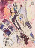 Femme à la fenêtre. 1959 by Anatoly Timofeevitch Zverev, Gouache, sold Dec 2025
