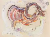 Chiot. 1959 by Anatoly Timofeevitch Zverev, Gouache, sold Dec 2025