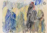 Groupe. 1959 by Anatoly Timofeevitch Zverev, Gouache, sold Dec 2025