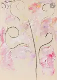 Volutes. 1959 by Anatoly Timofeevitch Zverev, Gouache, sold Dec 2025