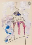 Église. 1959 by Anatoly Timofeevitch Zverev, Gouache, sold Dec 2025