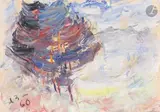 Montagne. 1960 by Anatoly Timofeevitch Zverev, Gouache, sold Dec 2025