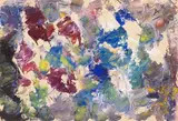 Composition. 1960 by Anatoly Timofeevitch Zverev, Gouache, sold Dec 2025