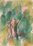Bosquet. 1961 by Anatoly Timofeevitch Zverev, Gouache, sold Dec 2025