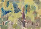 Arbres au printemps. 1961 by Anatoly Timofeevitch Zverev, Gouache, sold Dec 2025