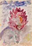 Fleur. 1961 by Anatoly Timofeevitch Zverev, Gouache, sold Dec 2025