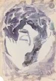 Tête inclinée. 1961 by Anatoly Timofeevitch Zverev, Gouache, sold Dec 2025