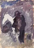 Napoléon. 1961 by Anatoly Timofeevitch Zverev, Gouache, sold Dec 2025