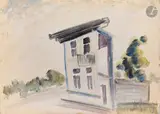 Façade. 1961 by Anatoly Timofeevitch Zverev, Gouache, sold Dec 2025