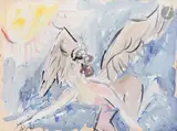 Icare. 1961 by Anatoly Timofeevitch Zverev, Gouache, sold Dec 2025