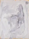 Prophète. 1961 by Anatoly Timofeevitch Zverev, Gouache, sold Dec 2025