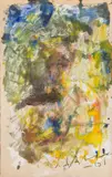 Composition en jaune. 1961 by Anatoly Timofeevitch Zverev, Gouache, sold Dec 2025