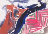Композиция (Composition). 1961 by Anatoly Timofeevitch Zverev, Gouache, sold Dec 2025