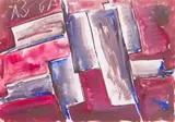 Кубизм (Cubisme). 1961 by Anatoly Timofeevitch Zverev, Gouache, sold Dec 2025