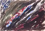 Небесные чудеса (Miracles célestes). 1961 by Anatoly Timofeevitch Zverev, Gouache, sold Dec 2025
