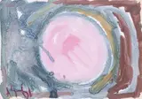 Розовый шар (Sphère rose). 1961 by Anatoly Timofeevitch Zverev, Gouache, sold Dec 2025