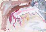 Сфинкс (Sphinx). 1961 by Anatoly Timofeevitch Zverev, Gouache, sold Dec 2025