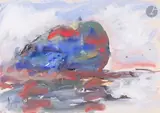 Камень (Rocher). 1961 by Anatoly Timofeevitch Zverev, Gouache, sold Dec 2025
