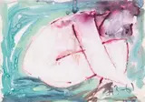 Оьнаженная (Nu). 1961 by Anatoly Timofeevitch Zverev, Gouache, sold Dec 2025