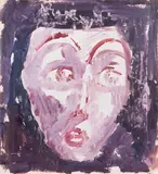 Голова (Tête). 1961 by Anatoly Timofeevitch Zverev, Gouache, sold Dec 2025
