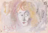 Портрет художника (Portrait d'un artiste) by Anatoly Timofeevitch Zverev, Gouache, sold Dec 2025