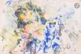 Портрет художника (Portrait d'un artiste) by Anatoly Timofeevitch Zverev, Gouache, sold Dec 2025