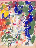 Автопортрет (Autoportrait). 1961 by Anatoly Timofeevitch Zverev, Gouache, sold Dec 2025
