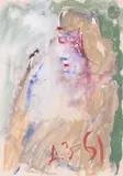 Портрет художника (Portrait d'un artiste) by Anatoly Timofeevitch Zverev, Gouache, sold Dec 2025