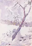 Дерево (Arbre). 1961 by Anatoly Timofeevitch Zverev, Gouache, sold Dec 2025