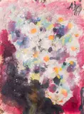 Цветы (Fleurs). 1961 by Anatoly Timofeevitch Zverev, Gouache, sold Dec 2025