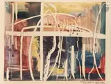 Croix by Vladimir Nikolaevitch Nemukhin, Gouache, sold Dec 2025