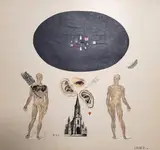 Ellipse noire. 1965 by Anatoly Rafailovitch Broussilovsky, Collage, sold Dec 2025