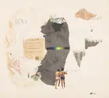 Stèle noire. 1966 by Anatoly Rafailovitch Broussilovsky, Collage, sold Dec 2025