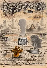 Buste by Anatoly Rafailovitch Broussilovsky, Collage, encre et aquarelle, sold Dec 2025