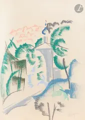 Izborsk by Dmitry Petrovitch Plavinsky, Pastel, sold Dec 2025