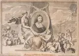 Sans titre by Robert Nanteuil, Affiche de thèse : La Gloire de Colbert Gravure sur papier fort, sold Dec 2025