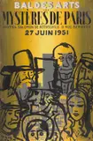 Maquette pour une affiche du Bal des Arts, Les Mystères de Paris by Paul Colin, 1951, Gouache contrecollée sur carton, sold Dec 2025