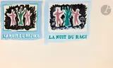 La Nuit du racing, Sud-Ouest et Air France 4 projets d’illustrations by Bernard Villemot, Gouache et mine de plomb, sold Dec 2025