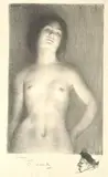 Torse de jeune fille. Vers 1900 by Charles Léandre, Lithographie, sold Nov 2025