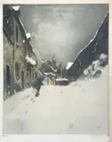 Rozay-en-Brie. 1906 by Eugène Delâtre, Aquatinte, sold Nov 2025