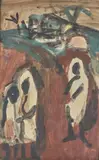 L'Oasis by Georges Rouault, 1918, Aquarelle et crayon gras, sold Nov 2025